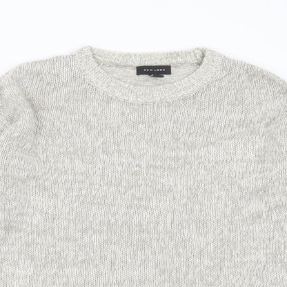Womens UK Size S New Look Grey Pullover Jumper