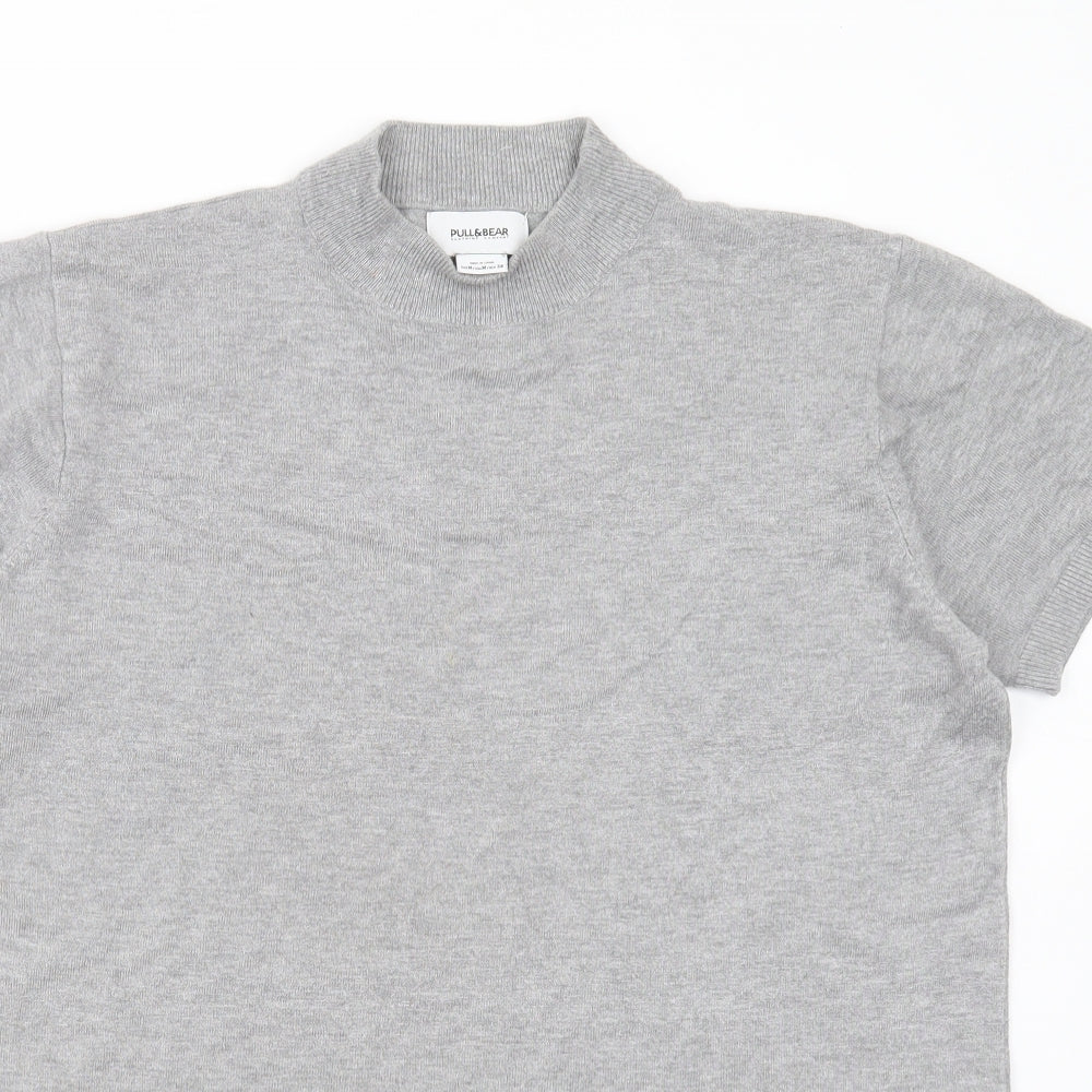 Womens UK Size M Pull&Bear Grey Pullover Jumper