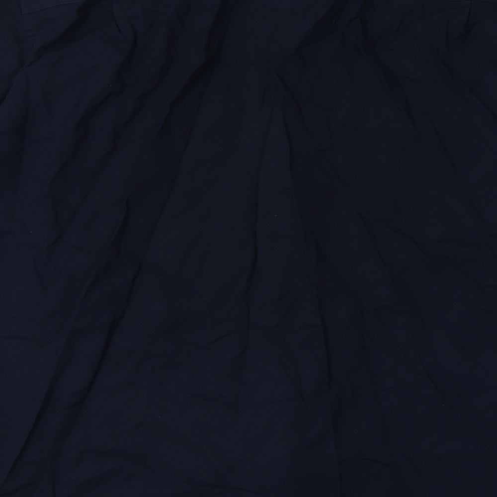 George Mens Blue  Cotton  Button-Up Size 17 Collared Button