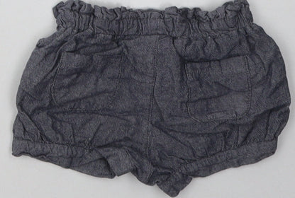 Preworn Baby Grey  Cotton Shorts Outfit/Set Size 9-12 Months