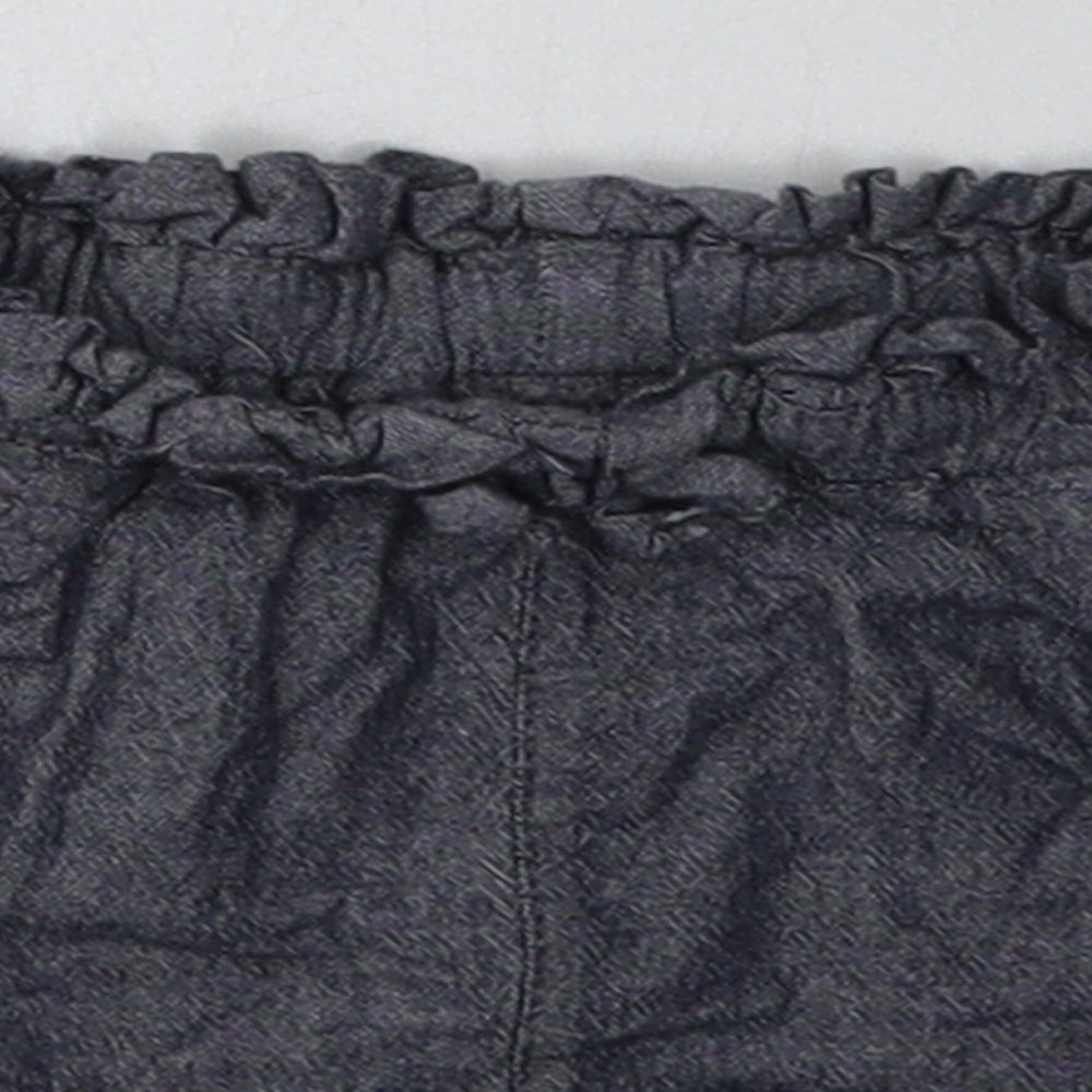 Preworn Baby Grey  Cotton Shorts Outfit/Set Size 9-12 Months