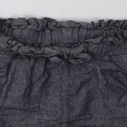 Preworn Baby Grey  Cotton Shorts Outfit/Set Size 9-12 Months