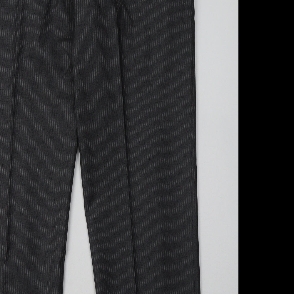 karl jackson Womens Grey Striped Polyester Trousers  Size 36 L31 in Regular Button - Short
