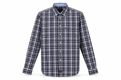 Mens UK Size L signal extra Black  Button-Up Long Sleeve Casual Shirt