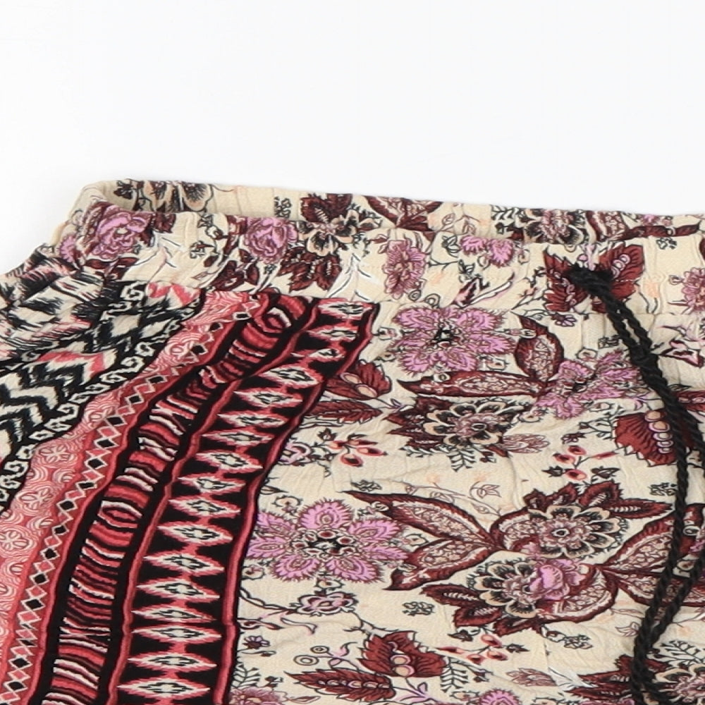 New Look Womens Multicoloured Batik Viscose Hot Pants Shorts Size 6 L3 in Regular