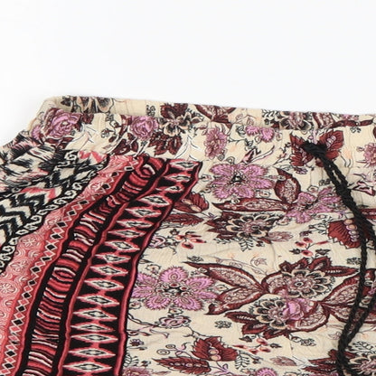 New Look Womens Multicoloured Batik Viscose Hot Pants Shorts Size 6 L3 in Regular