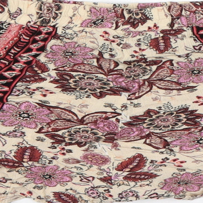 New Look Womens Multicoloured Batik Viscose Hot Pants Shorts Size 6 L3 in Regular