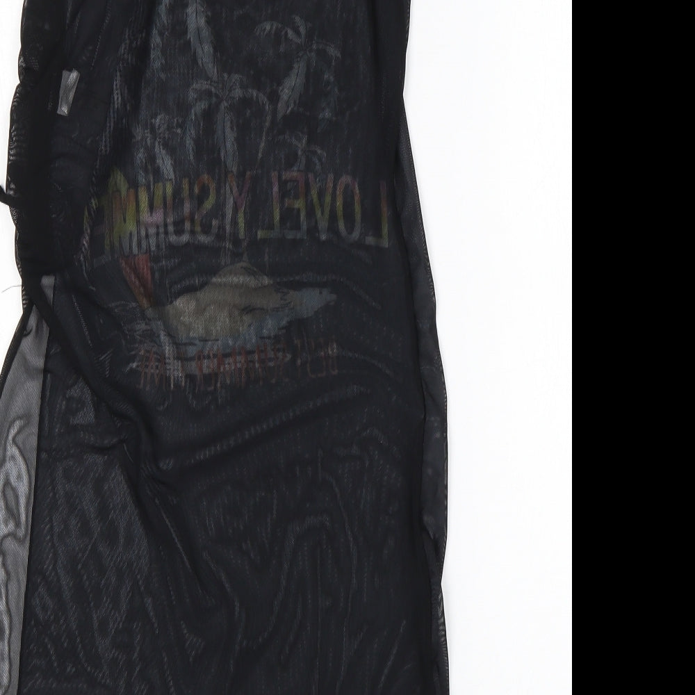 SheIn Girls Black  Polyester Tank Dress  Size 12 Years  Round Neck