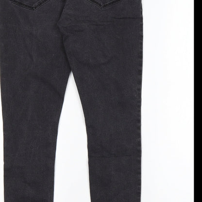 Vera Moda Womens Black  Cotton Skinny Jeans Size L L25 in Regular