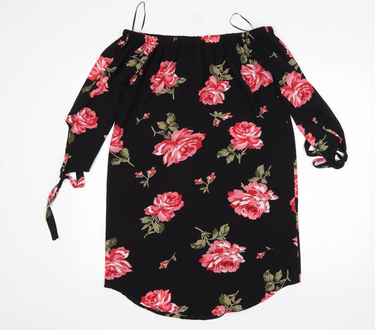 Womens UK Size 10 Cameo Rose Multicoloured Basic Blouse