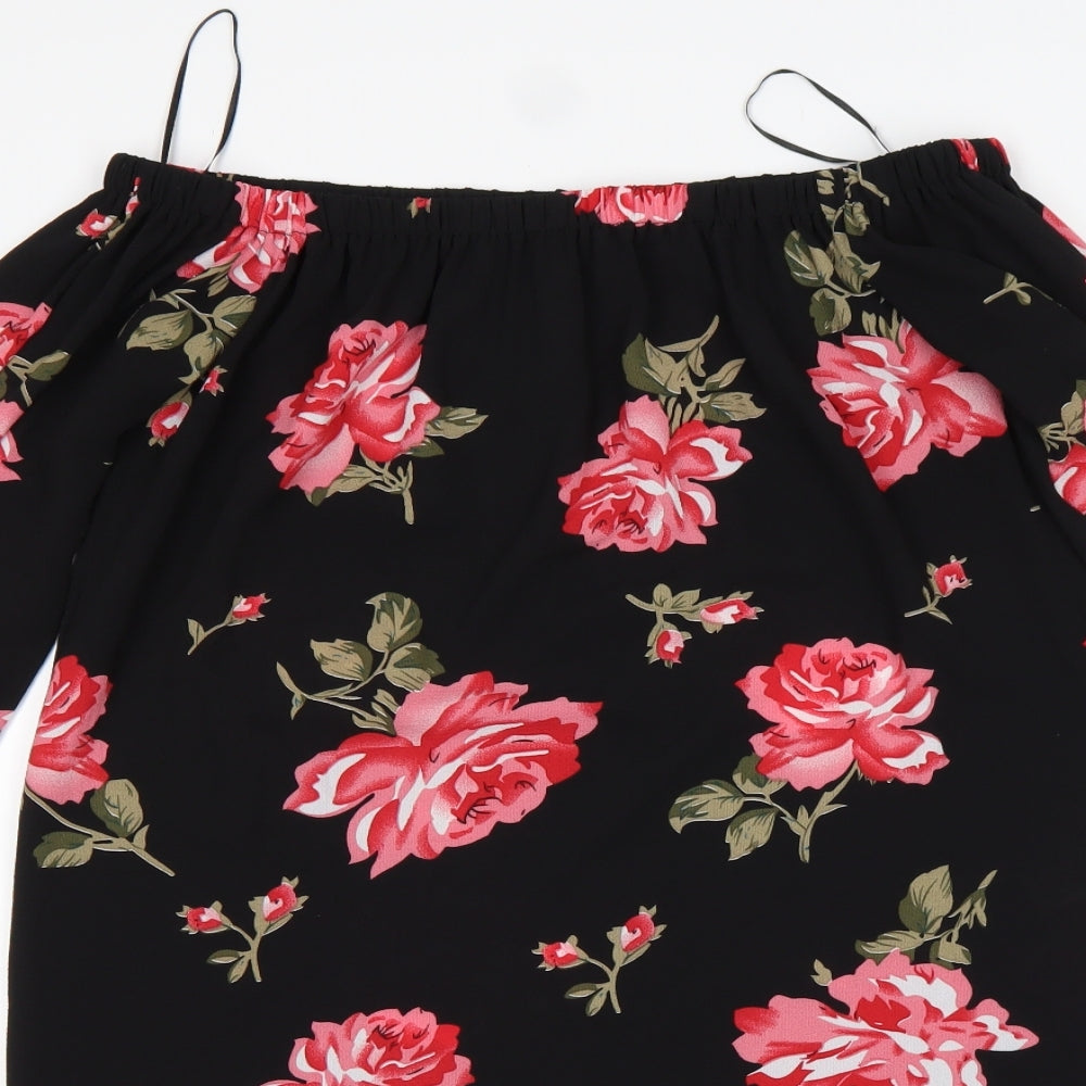 Womens UK Size 10 Cameo Rose Multicoloured Basic Blouse