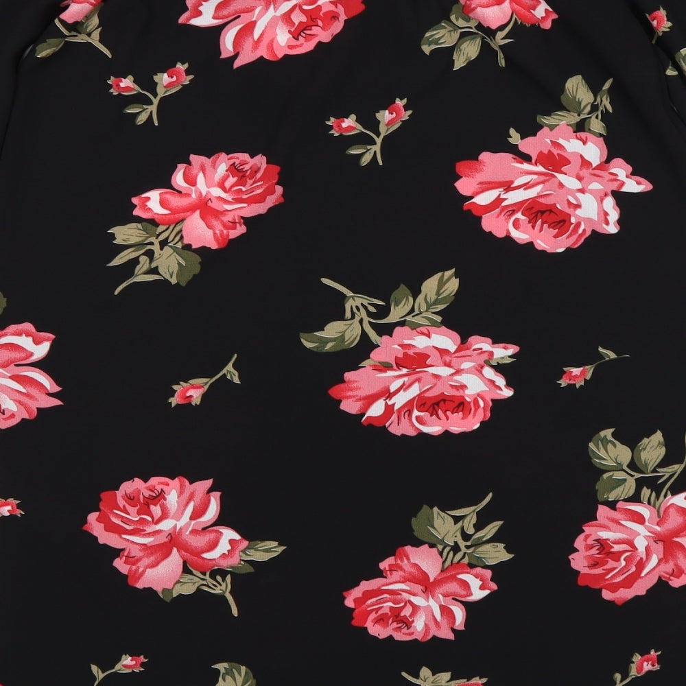 Womens UK Size 10 Cameo Rose Multicoloured Basic Blouse