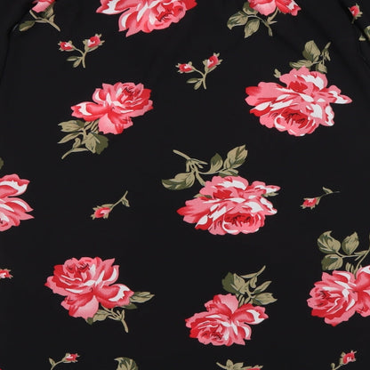 Womens UK Size 10 Cameo Rose Multicoloured Basic Blouse
