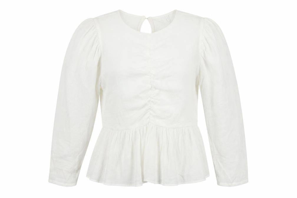 Womens UK Size 10 ASOS White Basic Blouse