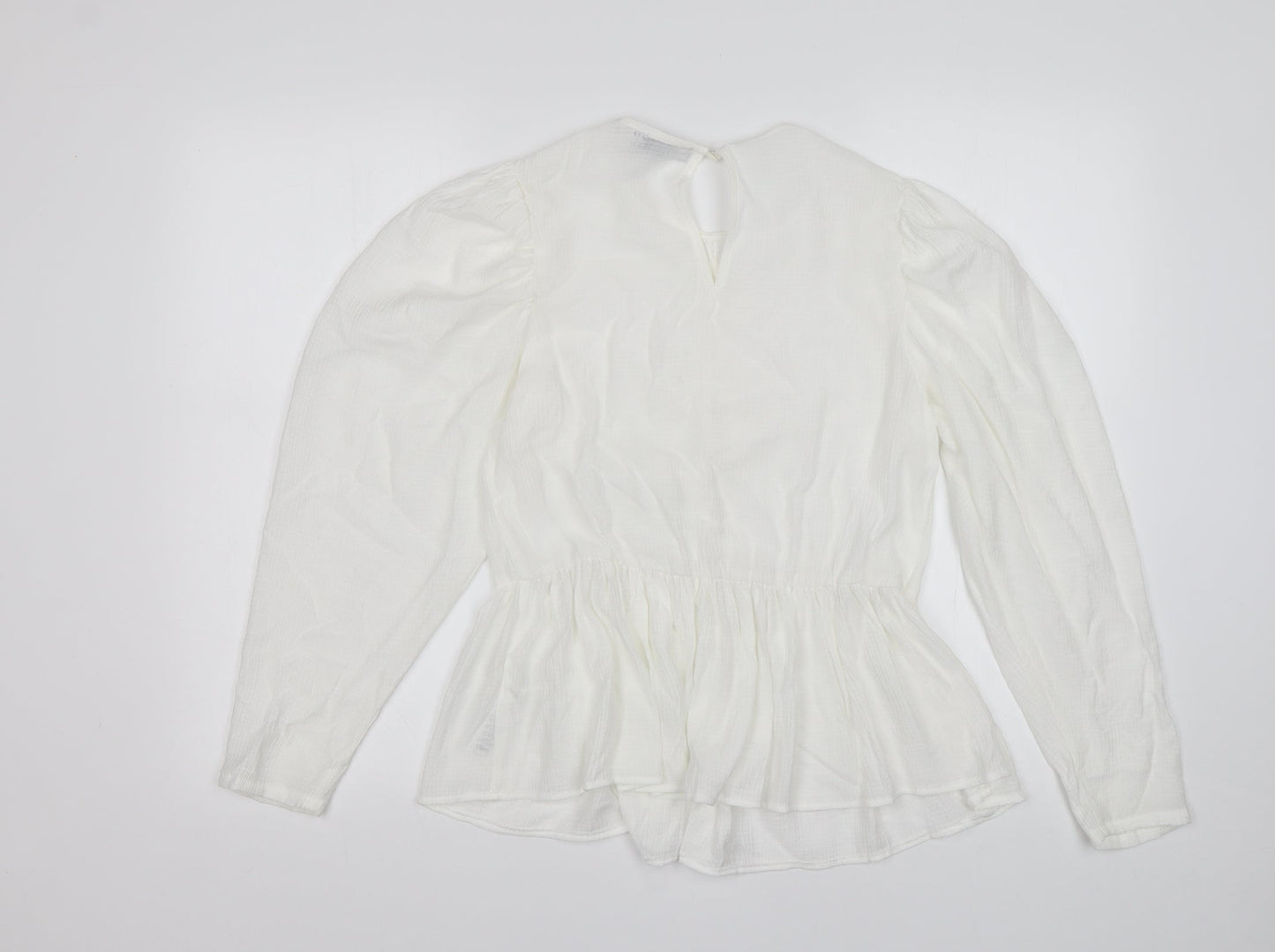 Womens UK Size 10 ASOS White Basic Blouse