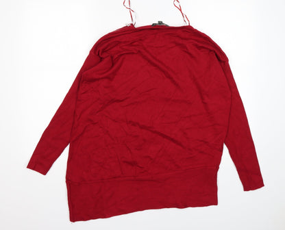 Womens UK Size 14 Bonmarché Red Pullover Jumper