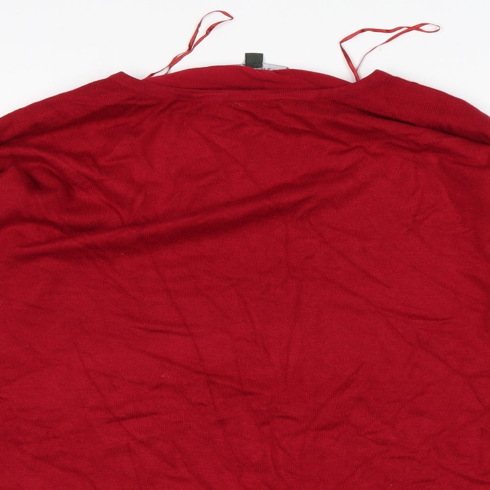 Womens UK Size 14 Bonmarché Red Pullover Jumper