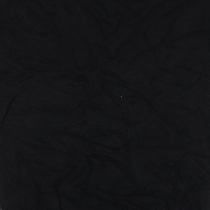 Gerry Weber Womens Black V-Neck  Cotton Pullover Jumper Size 16