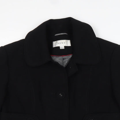 NEXT Womens Black  Polyester Jacket Blazer Size 12