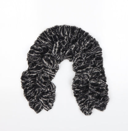 Additional front view of BHS girls’ grey striped polyester bandana scarves & wraps one size