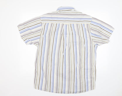 Mens UK Size M Lee Cooper Multicoloured  Button-Up Short Sleeve Casual Shirt