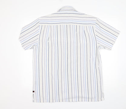 Mens UK Size M Duke Multicoloured  Button-Up Short Sleeve Casual Shirt