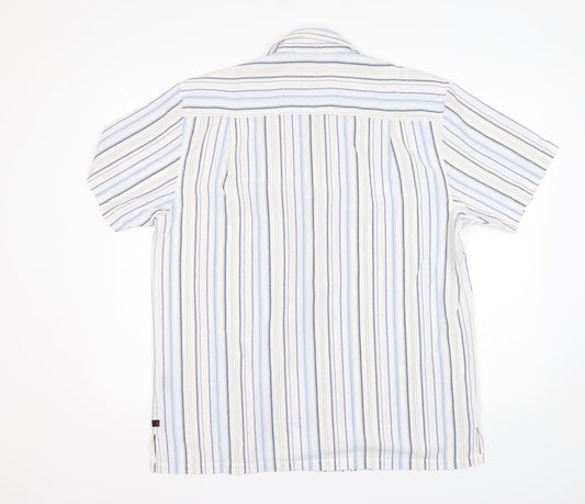 Mens UK Size M Duke Multicoloured  Button-Up Short Sleeve Casual Shirt