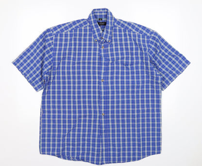 Mens UK Size M Living Multicoloured  Button-Up Short Sleeve Casual Shirt
