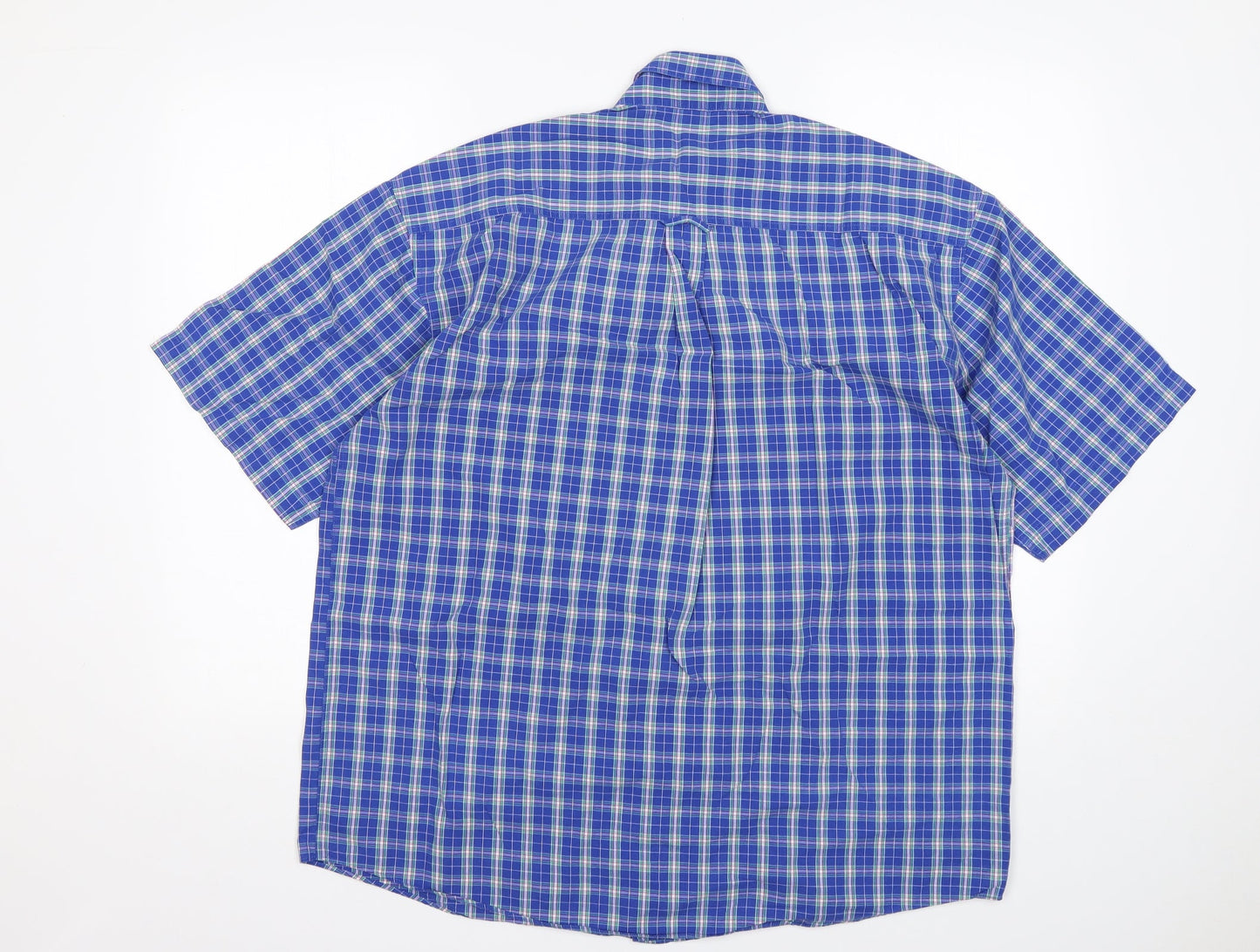Mens UK Size M Living Multicoloured  Button-Up Short Sleeve Casual Shirt