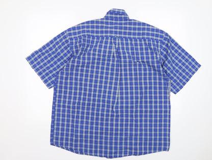 Mens UK Size M Living Multicoloured  Button-Up Short Sleeve Casual Shirt