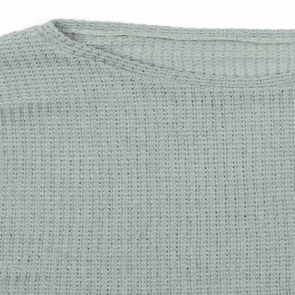 Womens UK Size S Preworn Green Pullover Jumper
