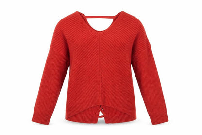 Womens UK Size M New Look Orange Pullover Jumper