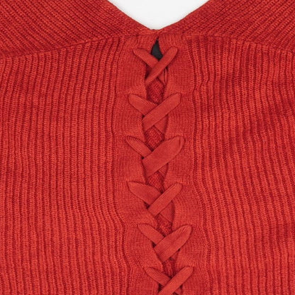 Womens UK Size M New Look Orange Pullover Jumper