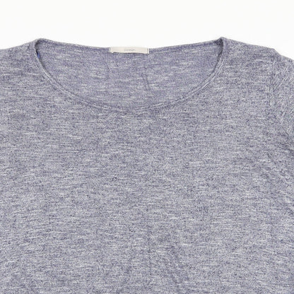 George Womens Blue  Viscose Basic Blouse Size 16 Round Neck