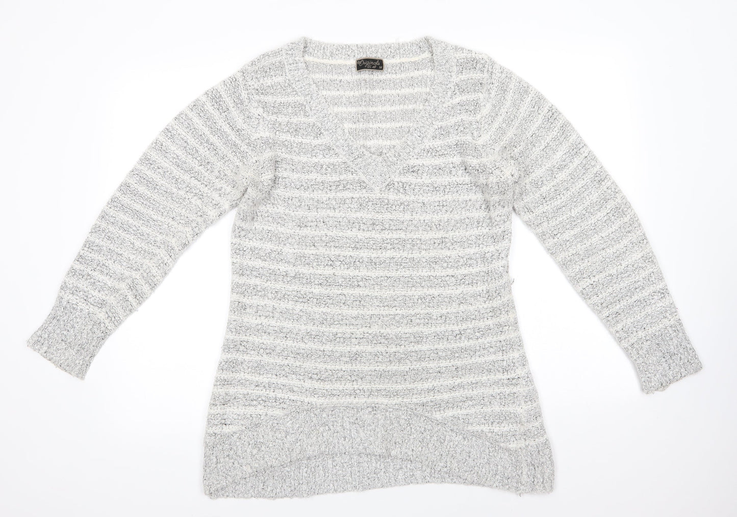 Womens UK Size M Originals Grey Pullover Jumper