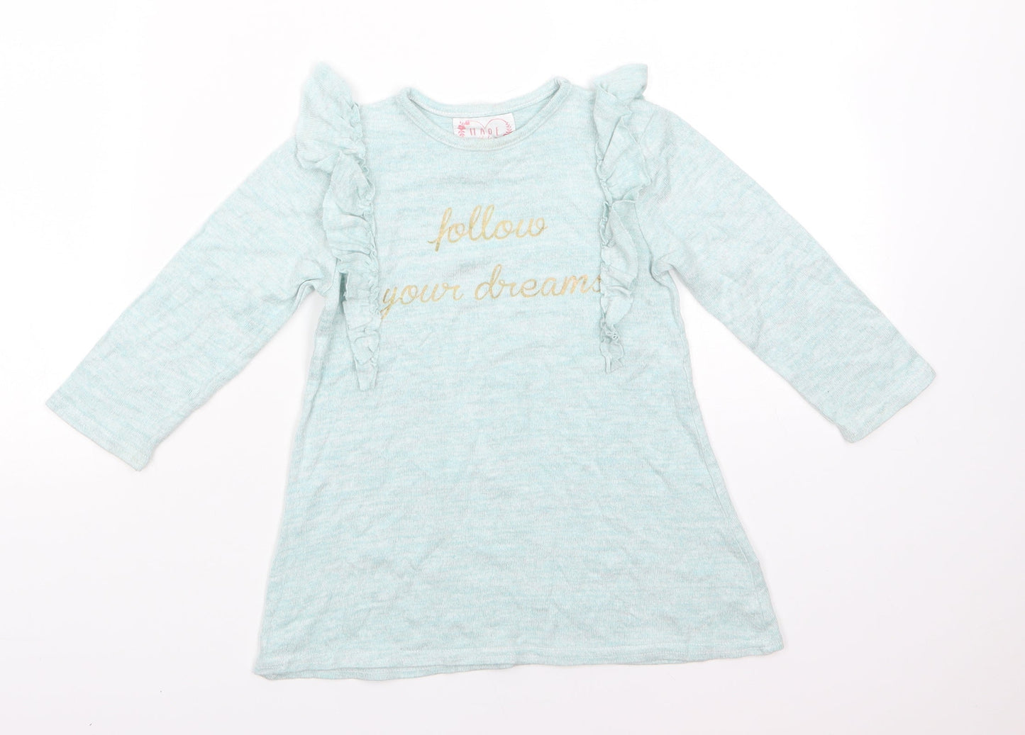 Primark Baby Green  Viscose A-Line  Size 18-24 Months  Round Neck