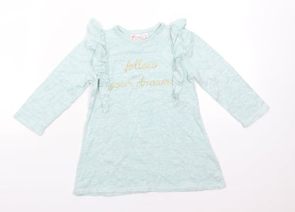 Primark Baby Green  Viscose A-Line  Size 18-24 Months  Round Neck
