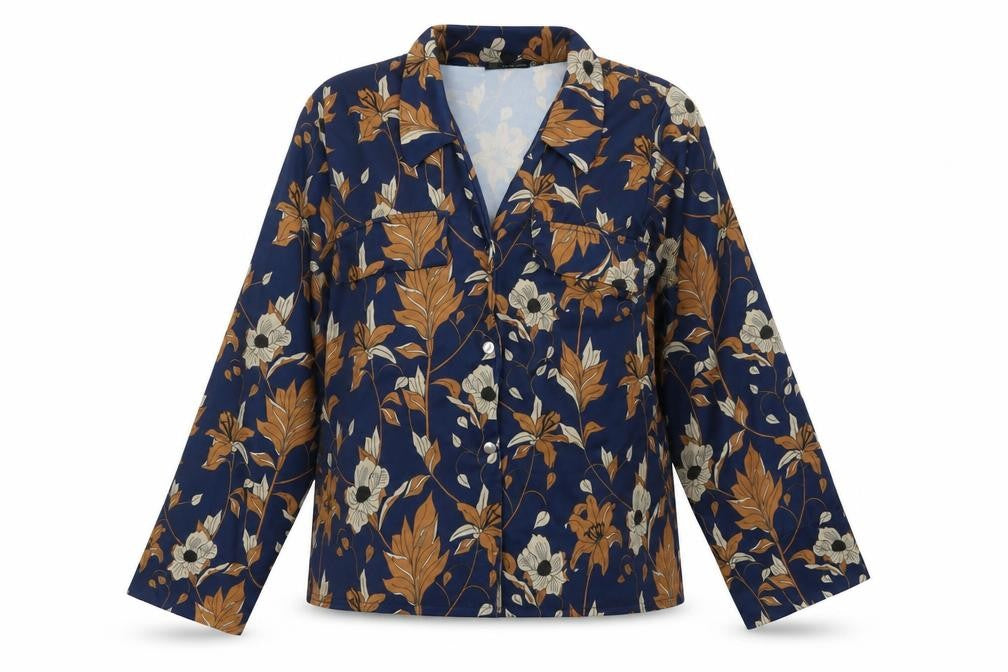 Womens UK Size 6 PRETTYLITTLETHING Blue Basic Button-Up