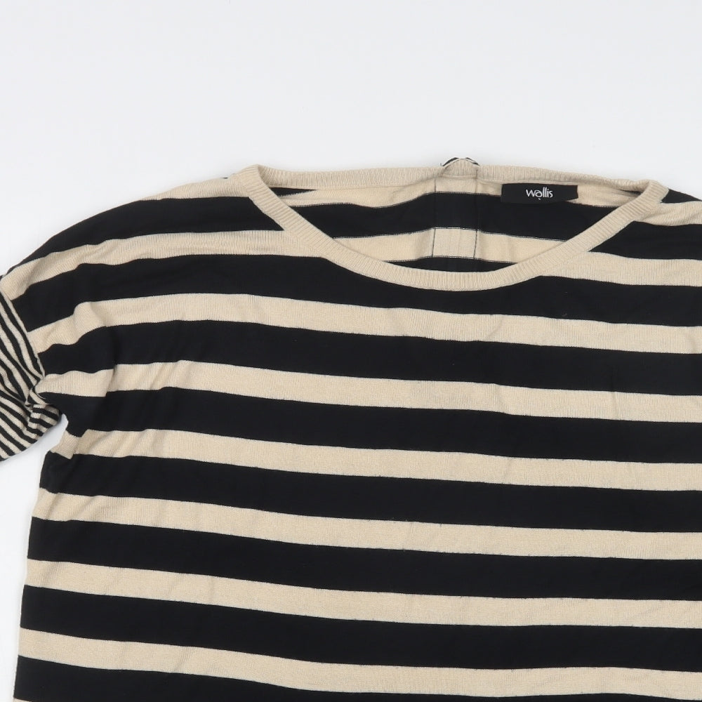 Womens UK Size S Wallis Black Tunic Jumper