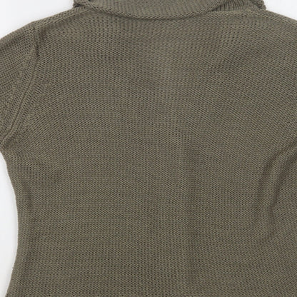 Womens UK Size L Per Una Green Cardigan Jumper