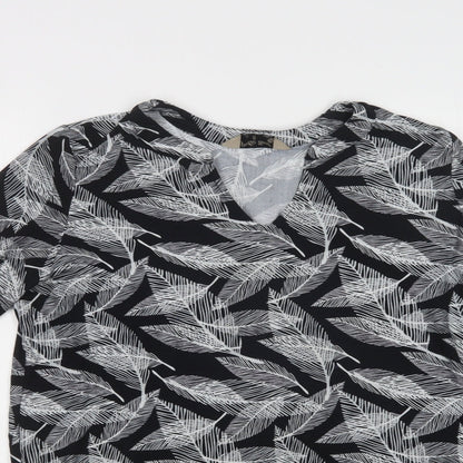 Womens UK Size S Poetic Soul Black Basic Blouse