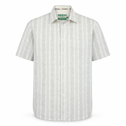 Mens UK Size M St George by Duffer Grey  Button-Up Short Sleeve Casual Shirt