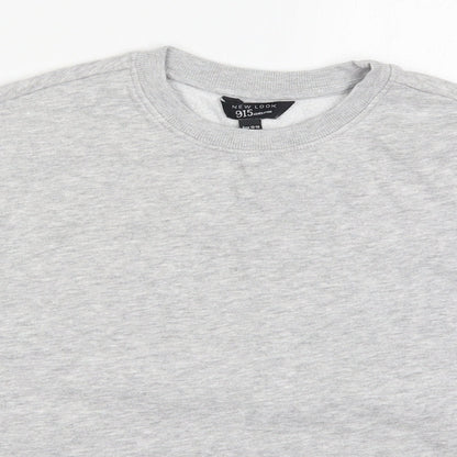 New Look Girls Grey  Cotton Pullover Sweatshirt Size 12-13 Years  Pullover