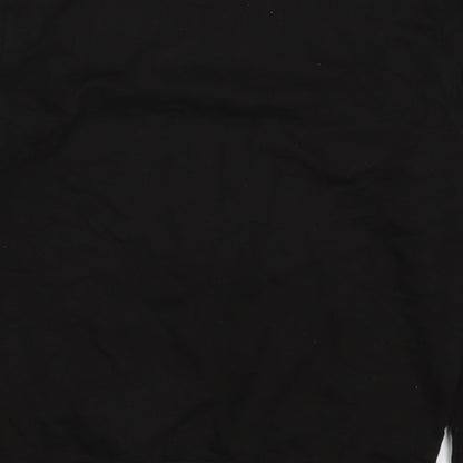 Brand and care label for All We Do is women’s black cotton pullover sweatshirt, size S, pullover - spread love not germs