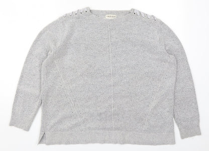 Womens UK Size 14 Marks and Spencer Grey Pullover Jumper
