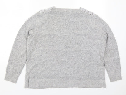 Womens UK Size 14 Marks and Spencer Grey Pullover Jumper