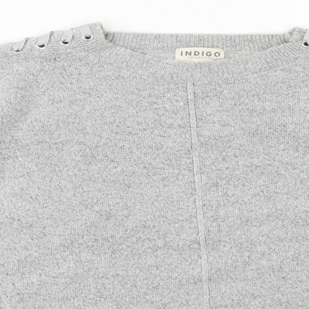 Womens UK Size 14 Marks and Spencer Grey Pullover Jumper