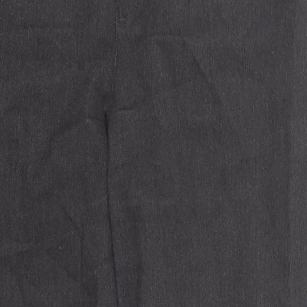 Old Navy Womens Grey  Cotton Trousers  Size 10 L26 in Regular Hook & Eye