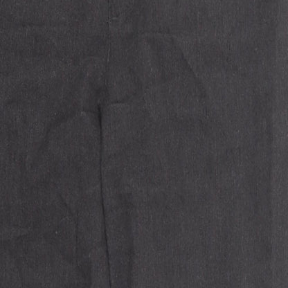 Old Navy Womens Grey  Cotton Trousers  Size 10 L26 in Regular Hook & Eye