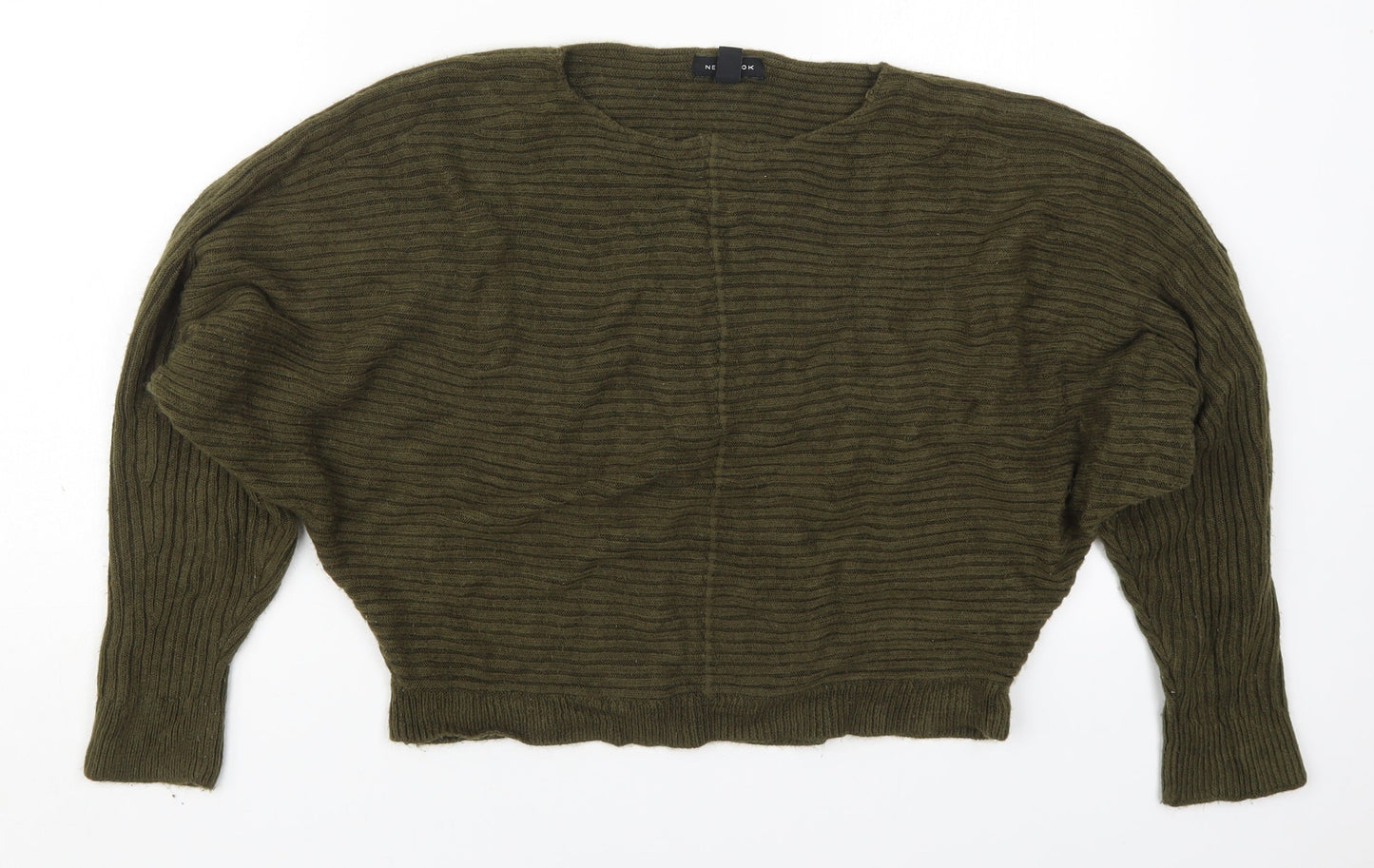 Womens UK Size S New Look Green Pullover Jumper